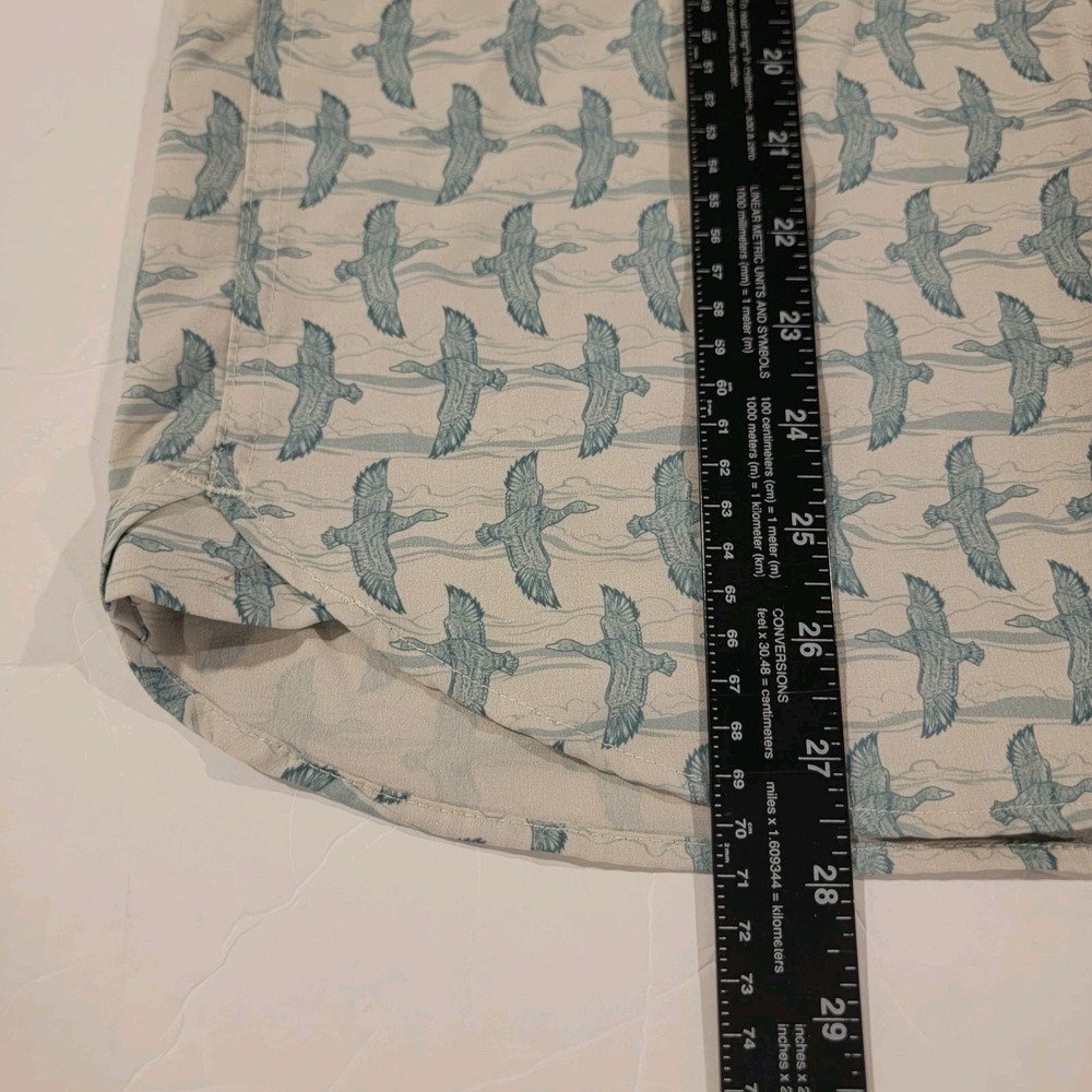 Burlebo Button Shirt Mens Small Lot Of 2 All Over Print Prairie Dog Birds Outdoo - Picture 5 of 9